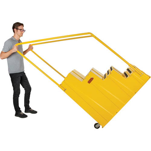Industrial Step Stool, 4 Steps, 44" x 22-1/4" x 65-1/8" High Helyx Safety & Industrial Supplies