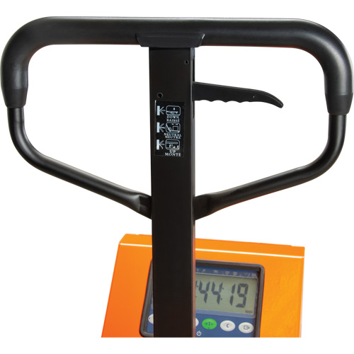 Transpalette &agrave; balance num&eacute;rique, 44,5" lo x 27,75" la, Capacit&eacute; de 4400 lb Helyx Safety & Industrial Supplies