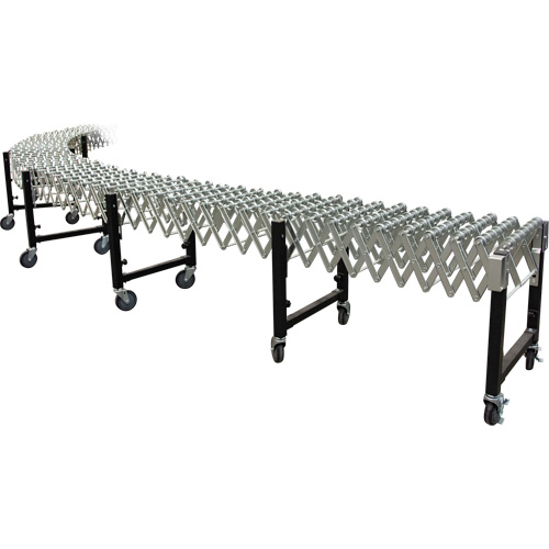 Expandable Conveyor, 18" W x 12' L, 200 lbs. per lin. ft. Capacity Helyx Safety & Industrial Supplies