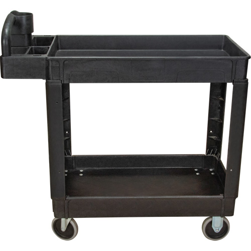 Utility Cart, 2 Tiers, 17-1/8" x 33-1/2" x 37-5/8", 550 lbs. Capacity Helyx Safety & Industrial Supplies