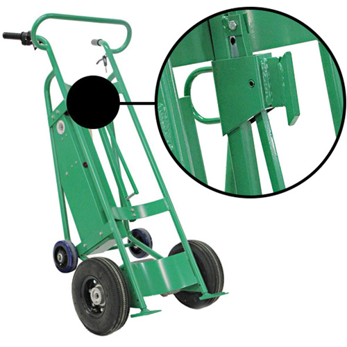Powered Drum Hand Truck with Pneumatic Wheels Helyx Safety & Industrial Supplies
