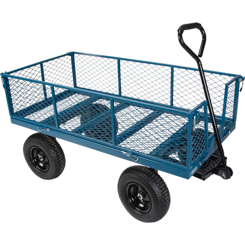 Wagon with Drop Sides, 24" W x 48" L, 800 lbs. Capacity Helyx Safety & Industrial Supplies