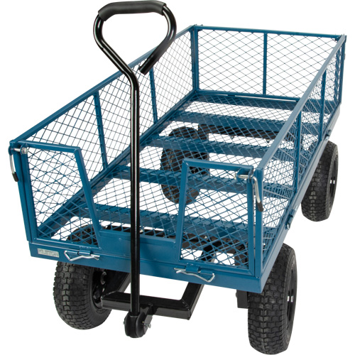 Wagon with Drop Sides, 24" W x 48" L, 800 lbs. Capacity Helyx Safety & Industrial Supplies