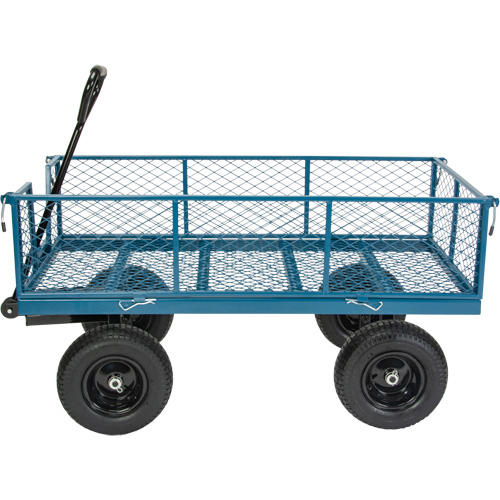 Wagon with Drop Sides, 24" W x 48" L, 800 lbs. Capacity Helyx Safety & Industrial Supplies