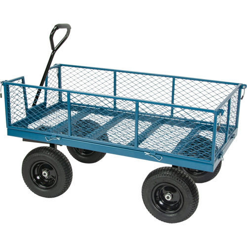Wagon with Drop Sides, 24" W x 48" L, 800 lbs. Capacity Helyx Safety & Industrial Supplies