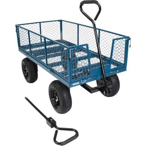 Wagon with Drop Sides, 24" W x 48" L, 800 lbs. Capacity Helyx Safety & Industrial Supplies