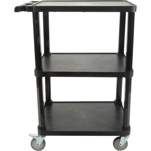 Chariot utilitaire avec tablette plate, 3 tiers, 18-1/8" x 37-3/8" x 27-3/4", Capacit&eacute; 330 lb Helyx Safety & Industrial Supplies