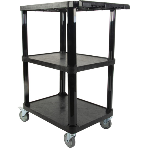 Chariot utilitaire avec tablette plate, 3 tiers, 18-1/8" x 37-3/8" x 27-3/4", Capacit&eacute; 330 lb Helyx Safety & Industrial Supplies