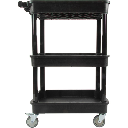 Utility Cart with Deep Lip Shelf, 3 Tiers, 19" x 39-1/2" x 28-1/4", 330 lbs. Capacity Helyx Safety & Industrial Supplies