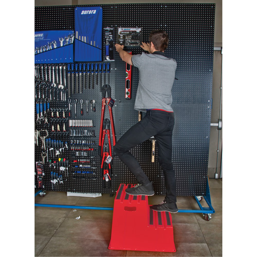 Escabeau industriel, 2 marches, 26" x 22-7/16" x Hauteur 19-11/16" Helyx Safety & Industrial Supplies