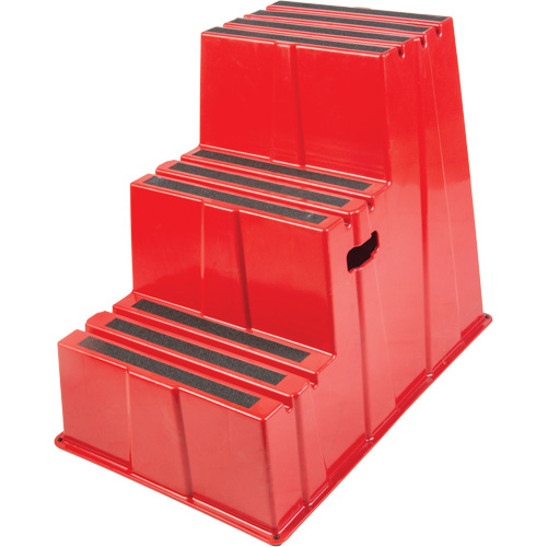 Industrial Step Stool, 3 Steps, 34-13/16" x 22-7/16" x 28-1/2" High Helyx Safety & Industrial Supplies