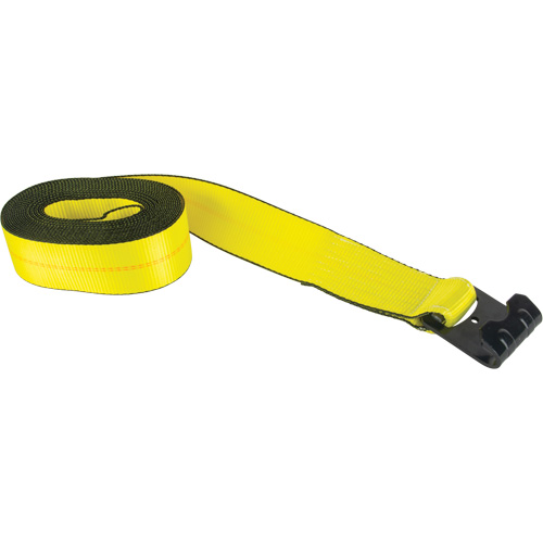Logistic Strap, Flat Hook, 30' W x 3" L, 5400 lbs. (2449 kg) Working Load Limit Helyx Safety & Industrial Supplies