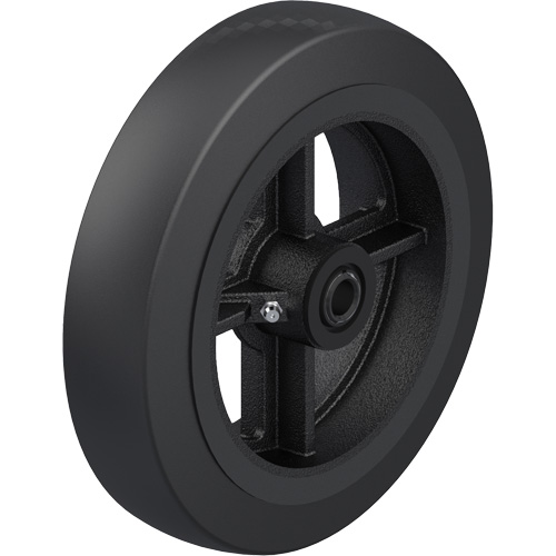 Black Rubber on Cast Iron Core Wheel Helyx Safety & Industrial Supplies
