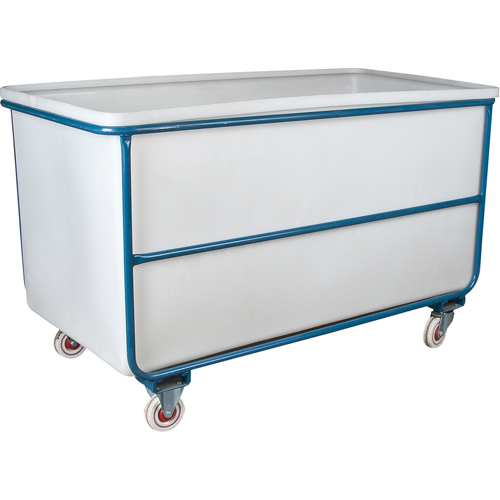 Chariot-caisse &agrave; parois droites, Poly&eacute;thyl&egrave;ne blanc, 51" lo x 33" la x 39" h, Volume 25 pi³, Capacit&eacute; 1000 lb Helyx Safety & Industrial Supplies
