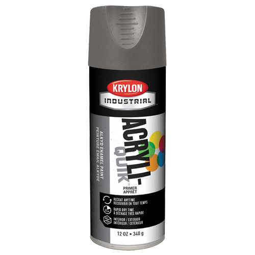 Industrial Acryli-Quik Lacquer, Grey, Very Flat, 12 oz., Aerosol Can Helyx Safety & Industrial Supplies