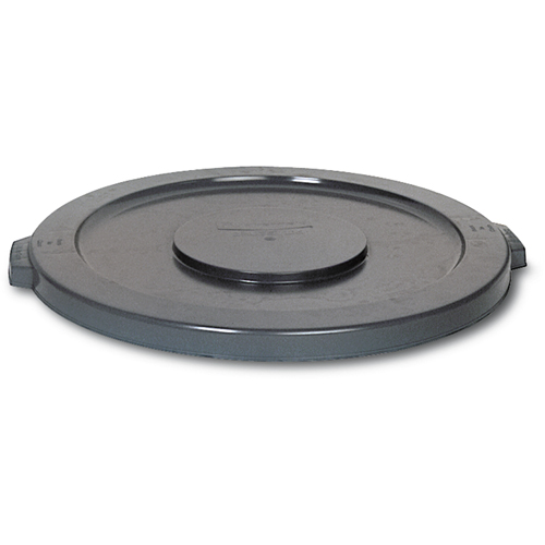 Round Brute&reg; Tops, Flat Lid, Plastic/Polyethylene, Fits Container Size: 15-5/8" Dia. Helyx Safety & Industrial Supplies