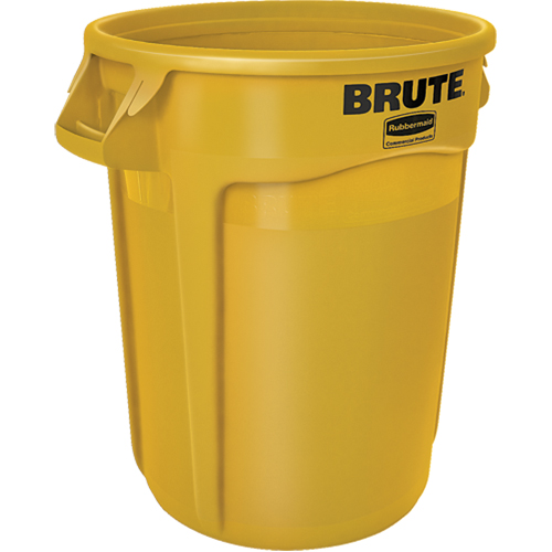 Round Brute&reg; Containers, Polyethylene, 32 US gal. Helyx Safety & Industrial Supplies