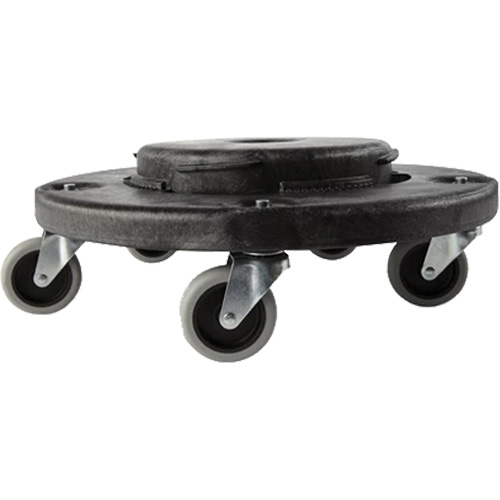 Brute&reg; Dolly, Polyethylene, Black, Fits: 20 - 55 US Gal. Helyx Safety & Industrial Supplies