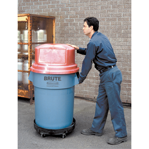 Waste Container Dolly, Polyethylene, Black Helyx Safety & Industrial Supplies