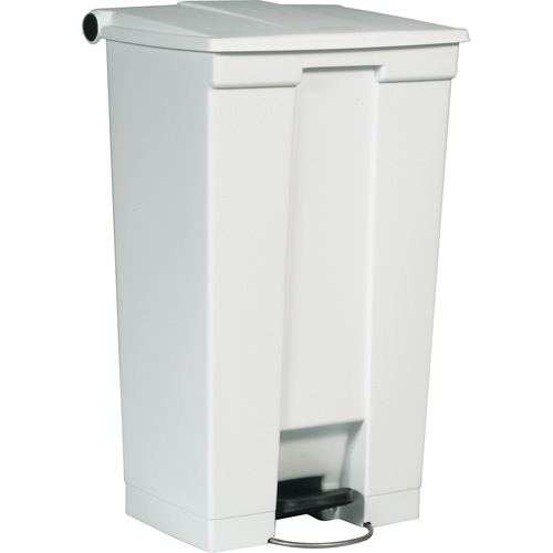 Flat Top Trash Can, Polyethylene, 23 US gal. Capacity Helyx Safety & Industrial Supplies
