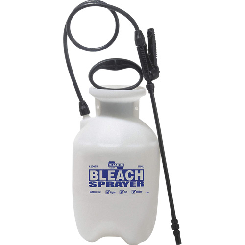 R&eacute;servoir avec pulv&eacute;risateur deau de javel pour d&eacute;sinfecter, 1 gal. (3,8 L), Polypropyl&egrave;ne, Lance de 12" Helyx Safety & Industrial Supplies