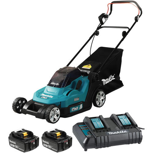 Ensemble de tondeuse LXT 36 V 5,0 Ah, Pouss&eacute;e, &agrave; pile, Largeur de coupe 17" Helyx Safety & Industrial Supplies
