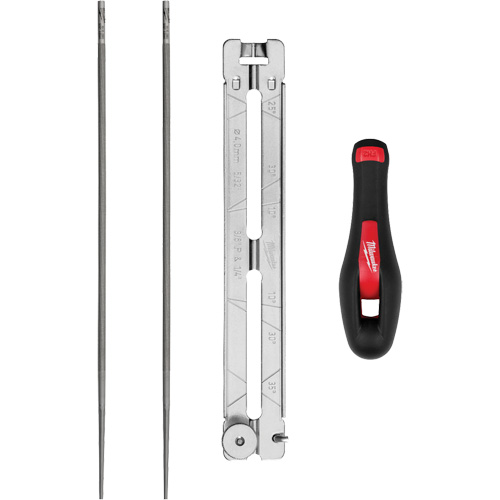 Ensemble pour affûtage de chaîne de scie de 5/32” de 4 morceaux Helyx Safety & Industrial Supplies