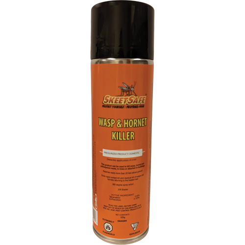 SkeetSafe&reg; Wasp & Hornet Spray, 350 g, Aerosol Can, Solvent Base Helyx Safety & Industrial Supplies
