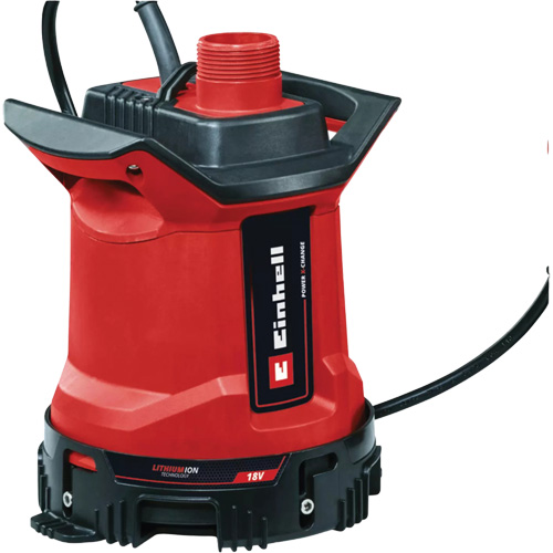 Cordless Clean & Dirty Water Submersible Pump (Tool Only), 18 V, 1849 GPH Helyx Safety & Industrial Supplies
