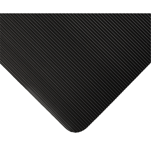 Tapis standard no 381, Ergonomique, 3' x 105' x 1/8", Noir Helyx Safety & Industrial Supplies
