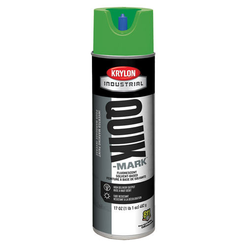 Industrial Quik-Mark Solvent-Based Inverted Marking Paint, 17 oz., Aerosol Can Helyx Safety & Industrial Supplies