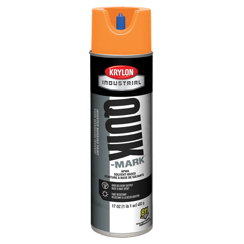 Industrial Quik-Mark Solvent-Based Inverted Marking Paint, 17 oz., Aerosol Can Helyx Safety & Industrial Supplies