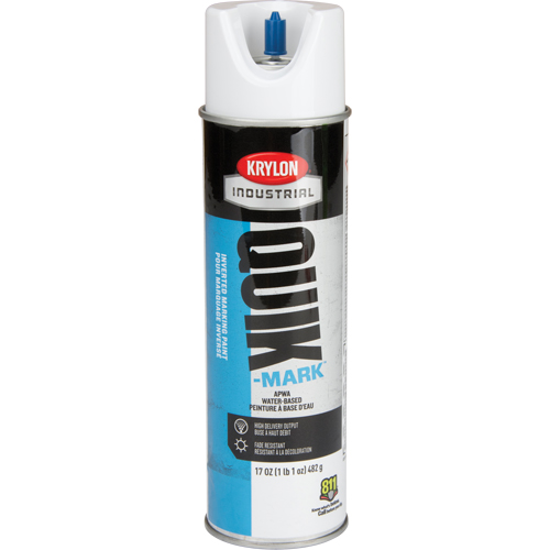 Industrial Quik-Mark Water-Based Inverted Marking Paint, 17 oz., Aerosol Can Helyx Safety & Industrial Supplies