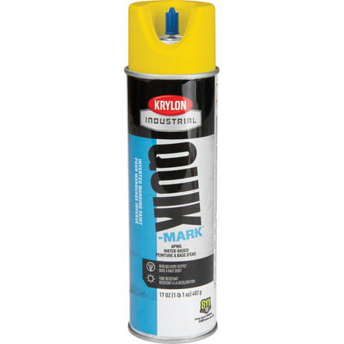 Industrial Quik-Mark Water-Based Inverted Marking Paint, 17 oz., Aerosol Can Helyx Safety & Industrial Supplies