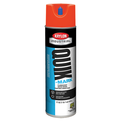 Industrial Quik-Mark Water-Based Inverted Marking Paint, 17 oz., Aerosol Can Helyx Safety & Industrial Supplies