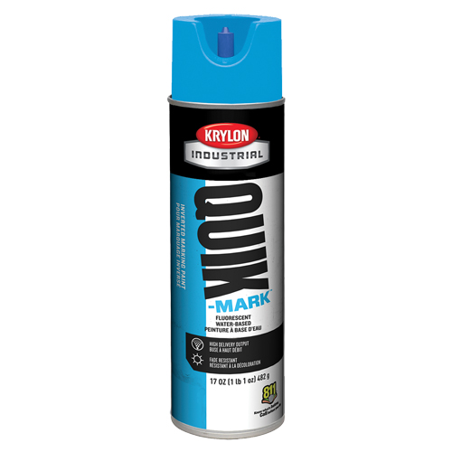 Peinture de marquage industrielle invers&eacute;e &agrave; base d'eau Quik-Mark, 17 oz, Canette a&eacute;rosol Helyx Safety & Industrial Supplies