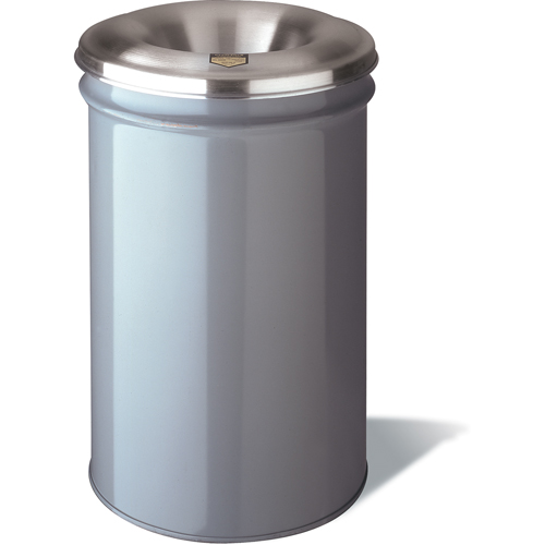 Cease-Fire&reg; Waste Cans, Metal, 4.5 US Gal. Helyx Safety & Industrial Supplies