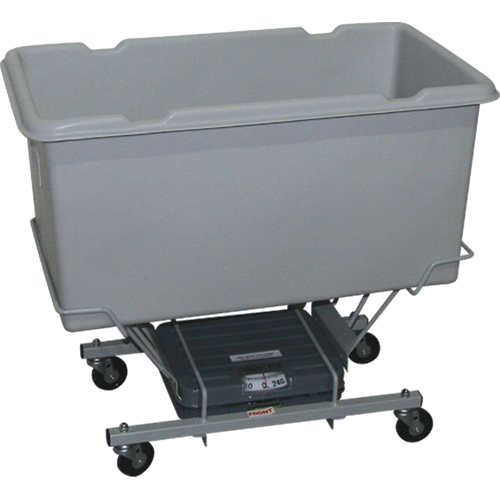 Scale Carts, Polyethylene, 33" L x 19" W x 29" H, 5 cu. Ft. Volume, 250 lbs. Capacity Helyx Safety & Industrial Supplies