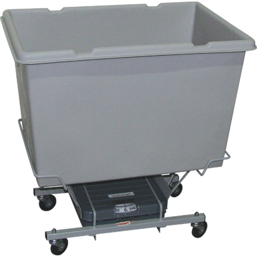 Scale Carts, Polyethylene, 33" L x 23" W x 33" H, 7 cu. ft. Volume, 250 lbs. Capacity Helyx Safety & Industrial Supplies