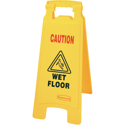 Panneaux d'avertissement de plancher mouill&eacute;, Anglais avec pictogramme Helyx Safety & Industrial Supplies
