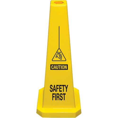 C&ocirc;nes de d&eacute;viation  Safety First , Anglais avec pictogramme Helyx Safety & Industrial Supplies