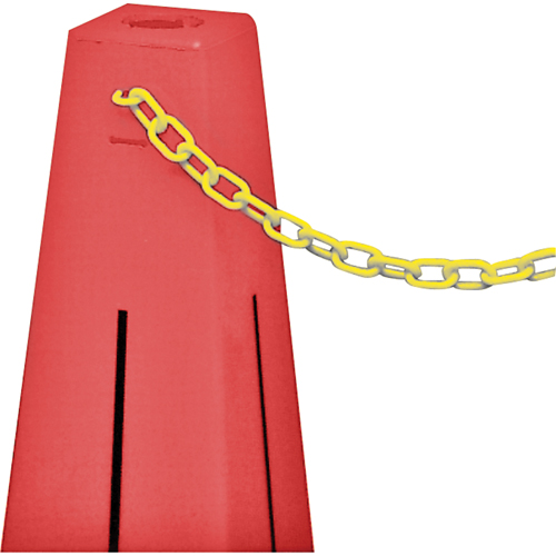 C&ocirc;nes de d&eacute;viation - accessoires, Jaune, Maillon de 2", 20' de long Helyx Safety & Industrial Supplies