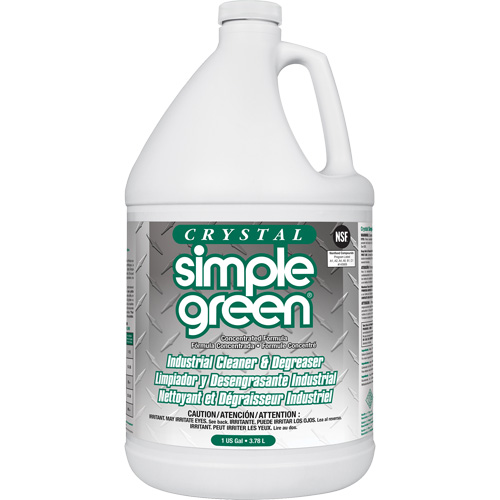 Crystal Simple Green&reg; Industrial Cleaner & Degreaser, 1 gal., Jug Helyx Safety & Industrial Supplies