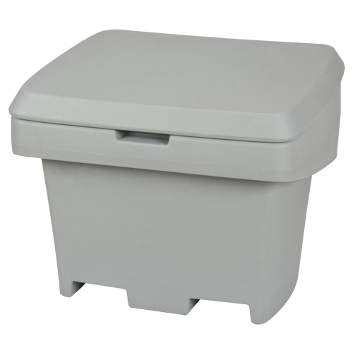 Heavy-Duty Outdoor Salt and Sand Storage Container, 30" x 24" x 24", 5.5 cu. Ft., Grey Helyx Safety & Industrial Supplies
