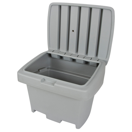 Heavy-Duty Outdoor Salt and Sand Storage Container, 30" x 24" x 24", 5.5 cu. Ft., Grey Helyx Safety & Industrial Supplies