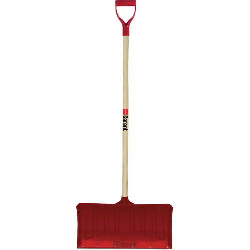 Red Snow Pusher, Polypropylene Blade, D-Grip Handle, 20-3/4" W Helyx Safety & Industrial Supplies