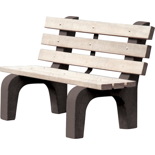 Bancs de parc, Plastique recycl&eacute;, 48" lo x 25" la x 31" h, Gris Helyx Safety & Industrial Supplies