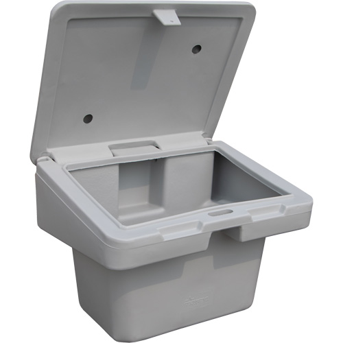 Salt Sand Container SOS, With Hasp, 30" x 24" x 24", 5.5 cu. Ft., Grey Helyx Safety & Industrial Supplies