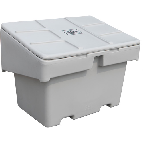 Salt Sand Container SOS, With Hasp, 42" x 29" x 30", 11 cu. Ft., Grey Helyx Safety & Industrial Supplies