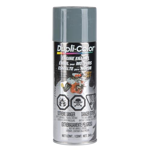 Engine Enamel Paint with Ceramic, New Ford Grey, Gloss, 12 oz., Aerosol Can Helyx Safety & Industrial Supplies